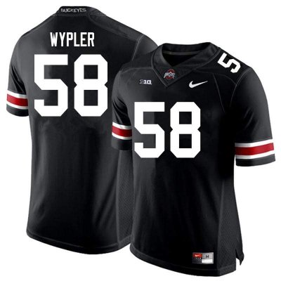 Men's Ohio State Buckeyes #58 Luke Wypler Black Nike NCAA College Football Jersey April VSF8544VW